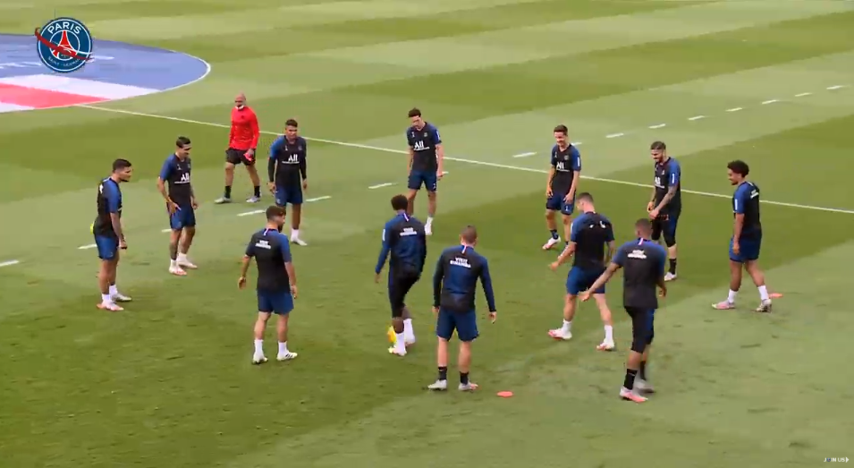 Les images du PSG ce jeudi : premier entraînement en groupe complet depuis des mois