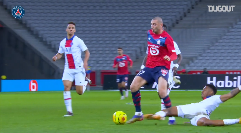 Retrouvez l'impressionnant tacle de Kimpembe contre Lille en vidéo