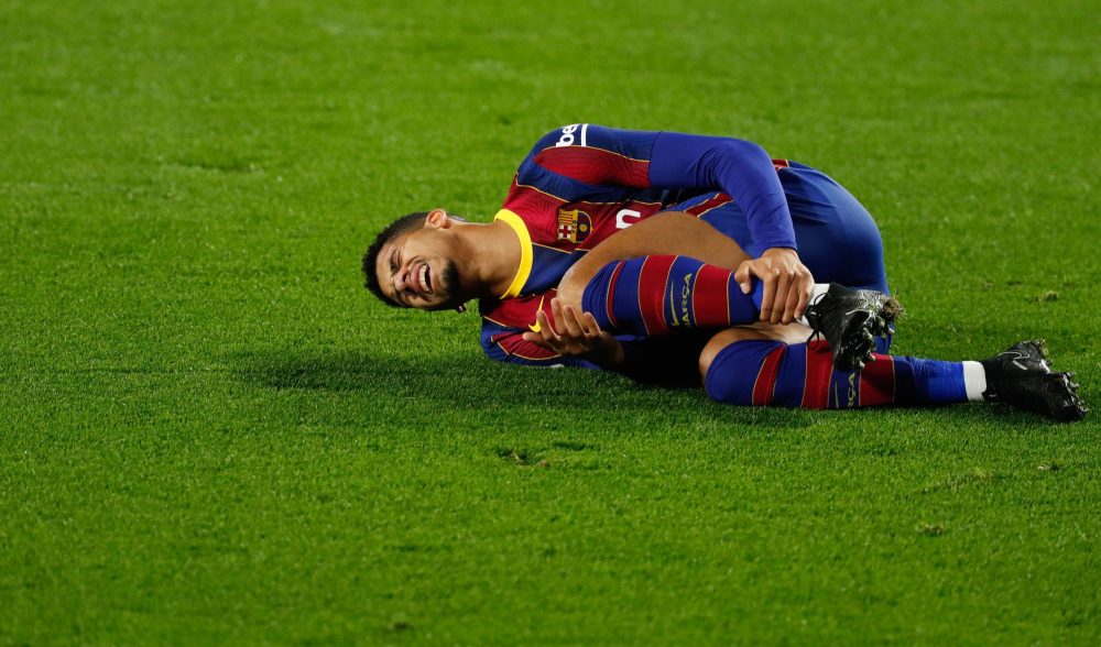 Barça/PSG - Ronaldo Araujo est incertain suite à une entorse à la cheville