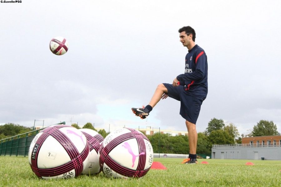 Javier Pastore entrainement