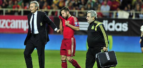 Jordi Alba blessé