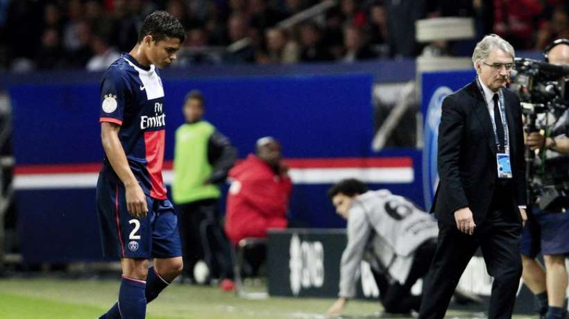 Thiago Silva blessure cuisse - Infirmerie PSG