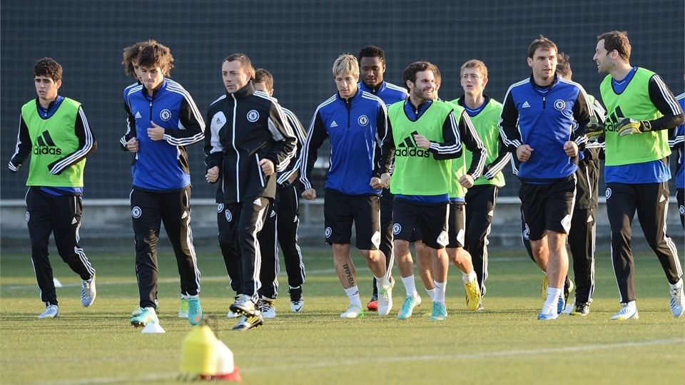 entrainement joueurs Chelsea FC