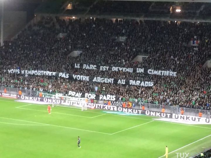 L'amende de l'AS Saint-Etienne pour les banderoles face au PSG réduite à 5000€