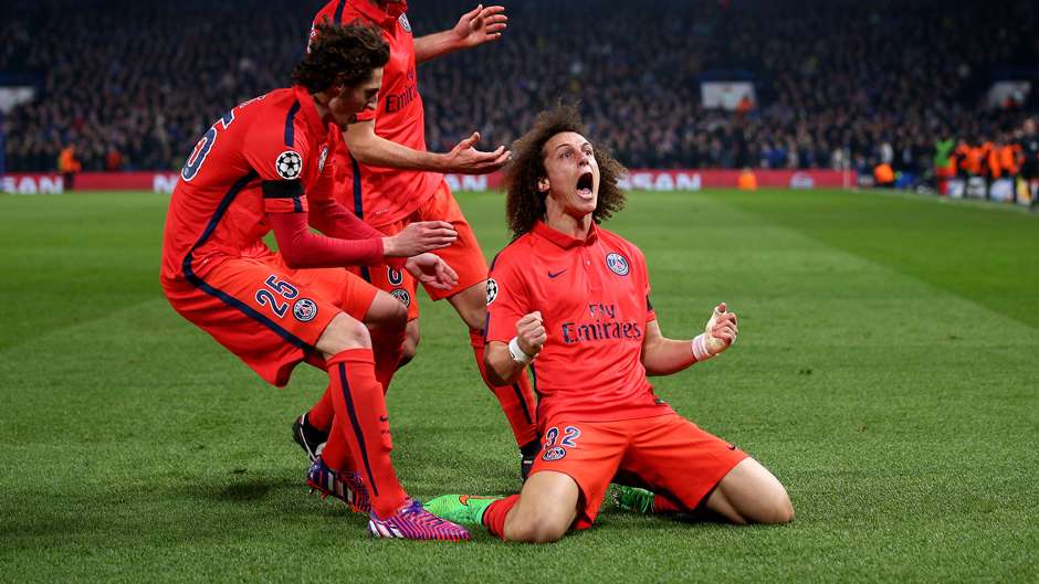 David Luiz Chelsea-PSG Champions League