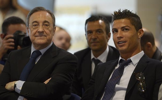 florentino perez + cristiano ronaldo