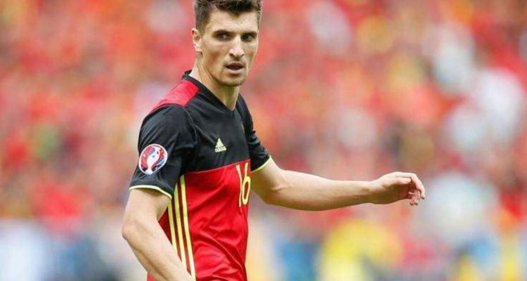 Meunier marque son premier but avec la Belgique lors du large succès contre l'Estonie