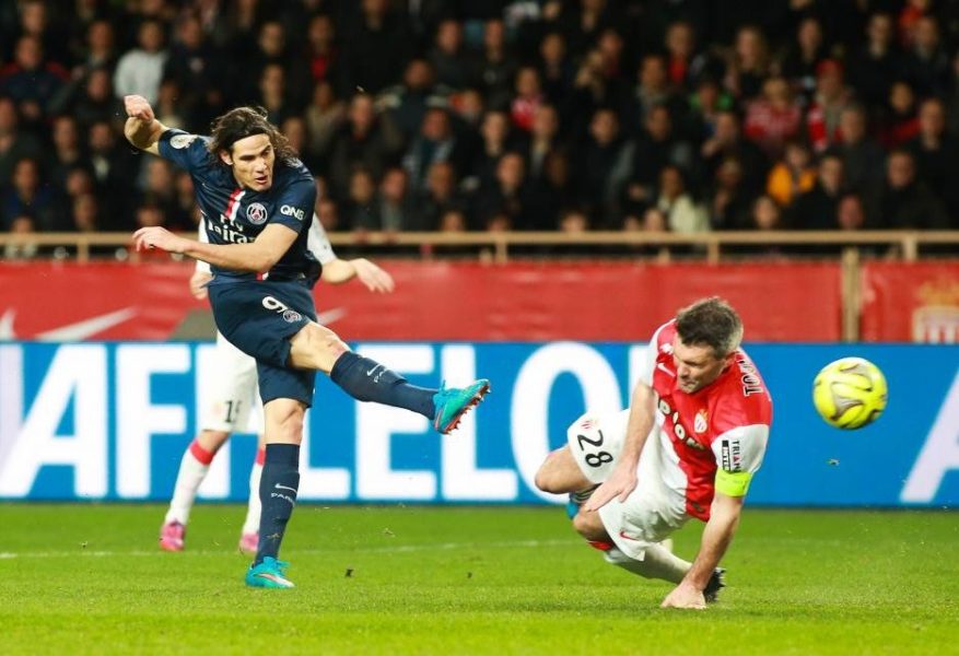 Edinson Cavani AS Monaco vs PSG