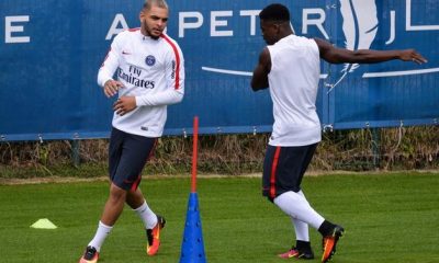 Layvin Kurzawa et Serge Aurier ont repris l'entraînement