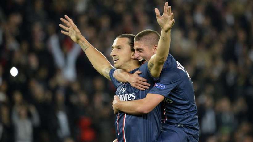 Zlatan Ibrahimovic + Marco Verratti