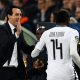 Blaise Matuidi félicité par Unai Emery en LdC