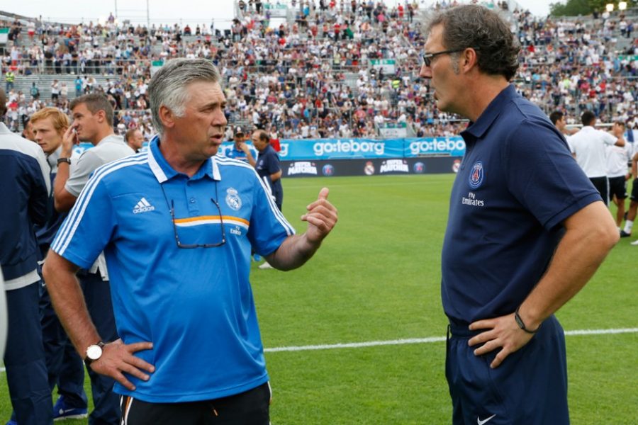 Carlo Ancelotti + Laurent Blanc