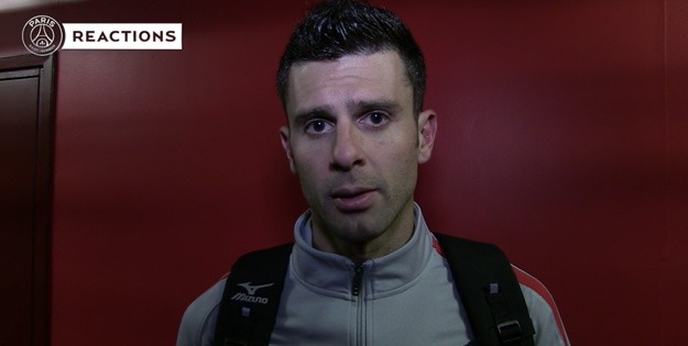 Thiago Motta zone mixte Dijon/PSG