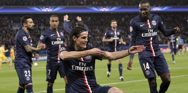 Edinson Cavani buteur Ligue des Champions