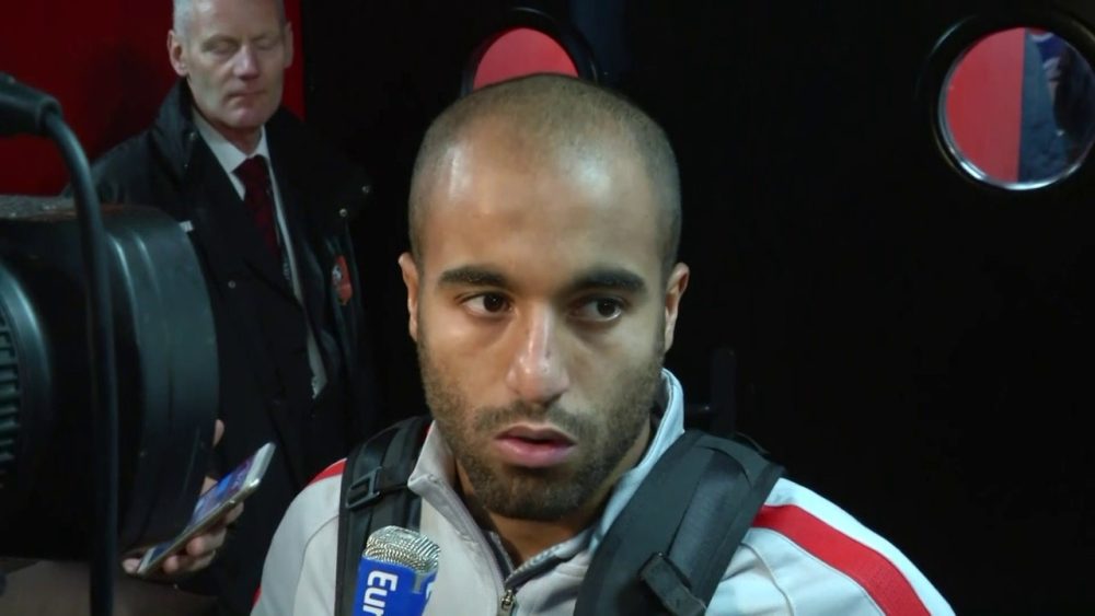 Lucas Moura zone mixte Rennes/PSG