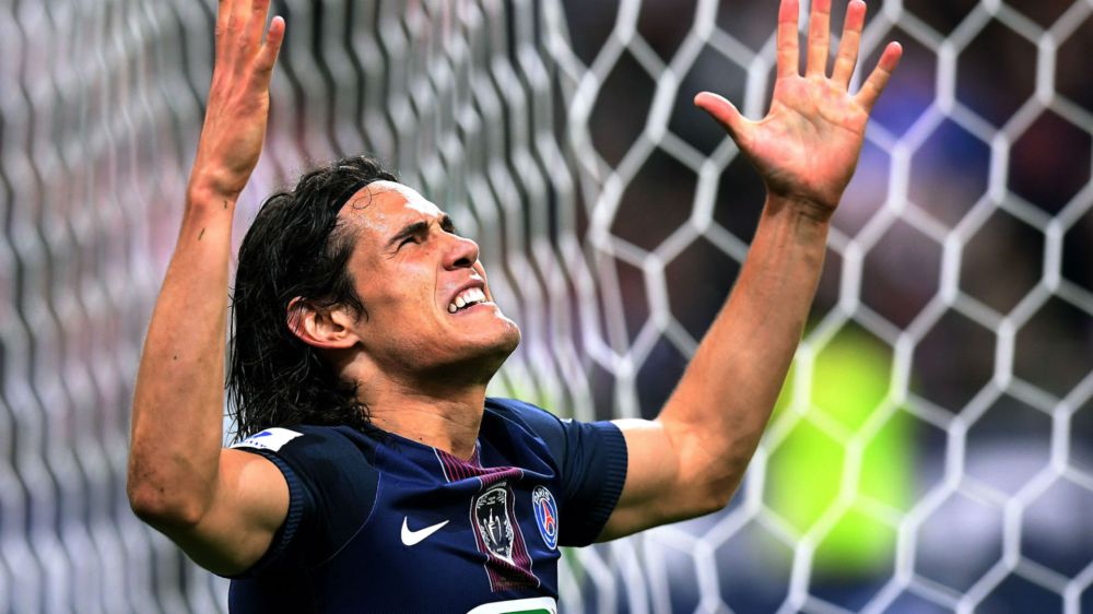 PSG: Edinson Cavani seulement 7éme au Soulier d'Or