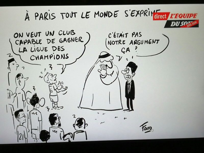 L'Equipe se moque du PSG avec un dessin A Paris tout le monde s'exprime