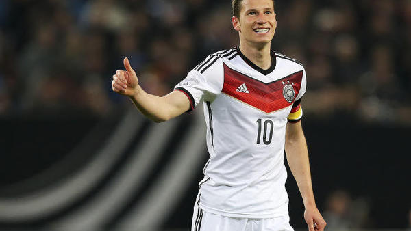 Draxler est rentré en jeu lors de la victoire de l'Allemagne contre la République Tchèque