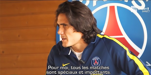 Cavani "le match contre l’Olympique de Marseille c’est spécial"