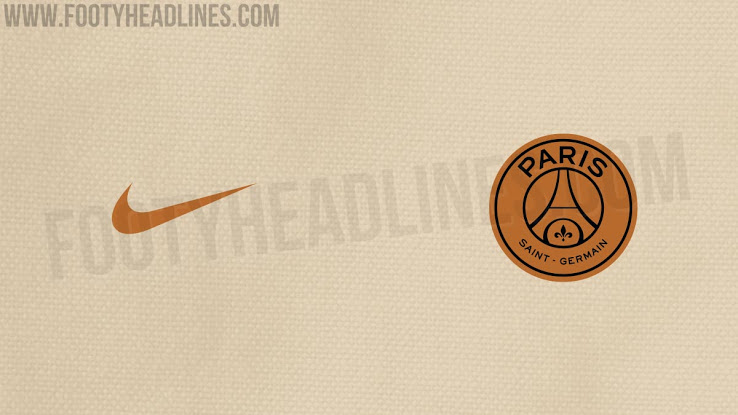 Le maillot extérieur du PSG sur la saison 2018-2019 sera crème et or, selon Footy Headlines