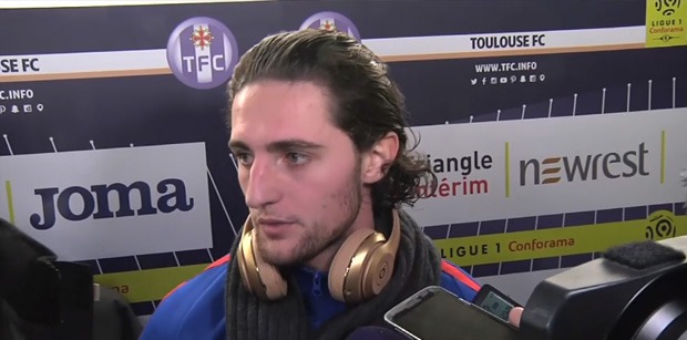 Adrien Rabiot zone mixte Toulouse/PSG