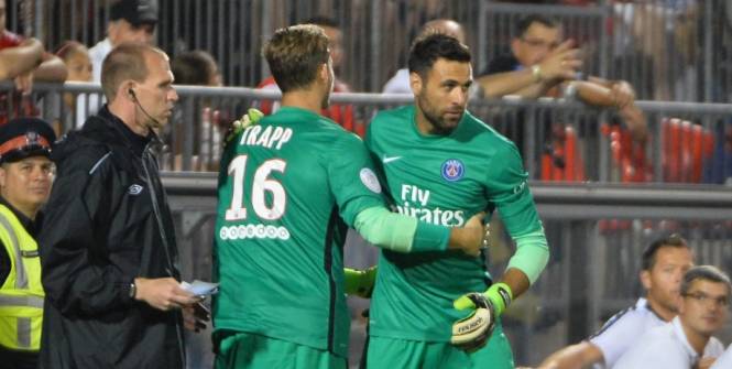 Descamps Avec Sirigu, il y avait un peu d'électricité...Entre Areola et Trapp, cela a été très serein