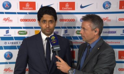 Nasser Al-Khelaïfi zone mixte PSG/Monaco