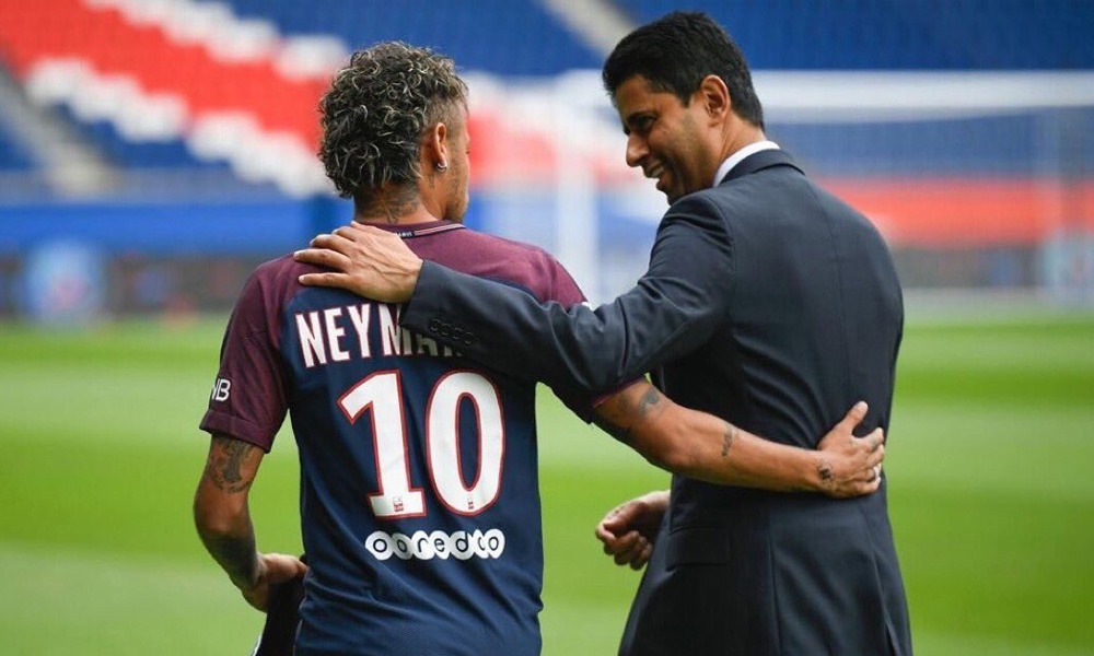 Neymar + Al Khelaifi PSG