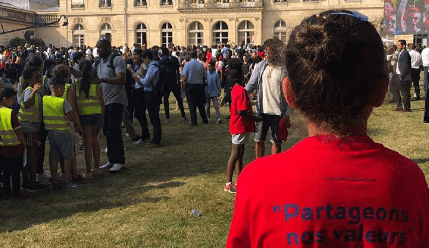 Des enfants de la Fondation PSG étaient à l'Élysée pour la célébration de la Coupe du Monde