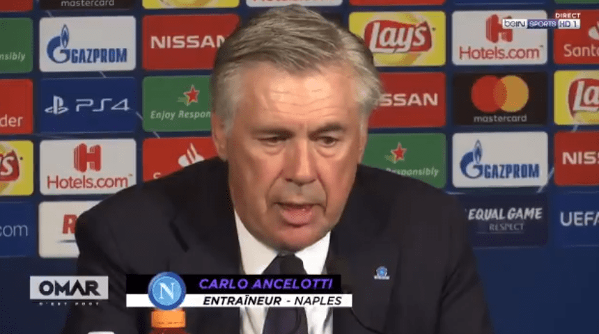 Naples/PSG - Carlo Ancelotti compte aligner la même équipe qu'au match aller, selon La Gazzetta dello Sport