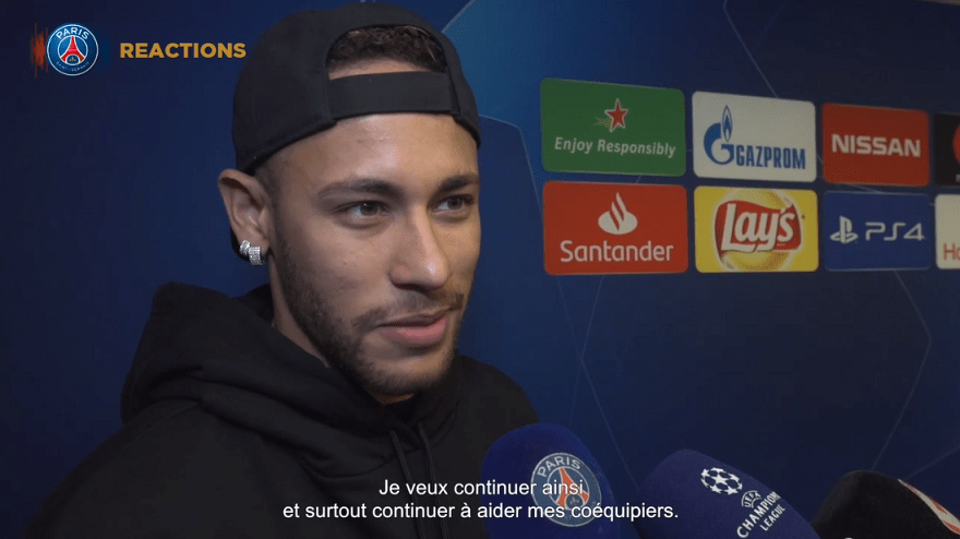 Neymar "Je n'étais pas à 100%, mais je me devais d'être là...Je suis très heureux"