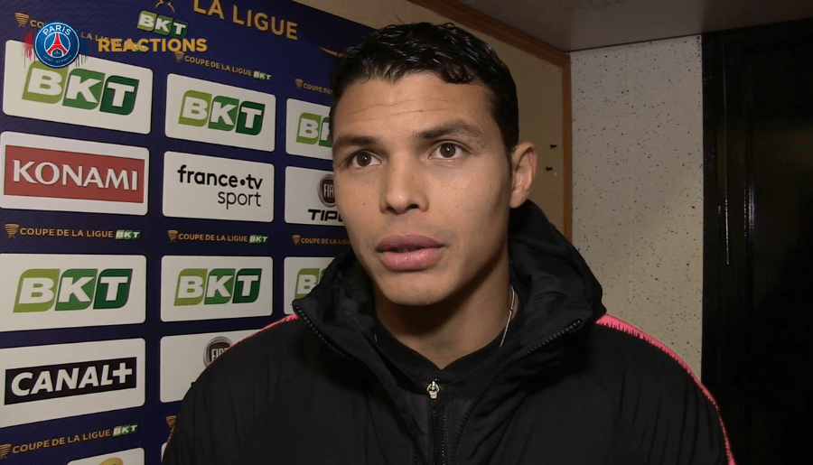 Orléans/PSG - Thiago Silva "Le plus important était de se qualifier."