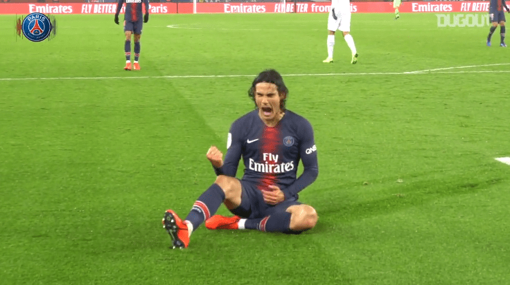 PSG/Guingamp - Focus sur Cavani, revivez le triplé du Matador au plus près grâce à Dugout