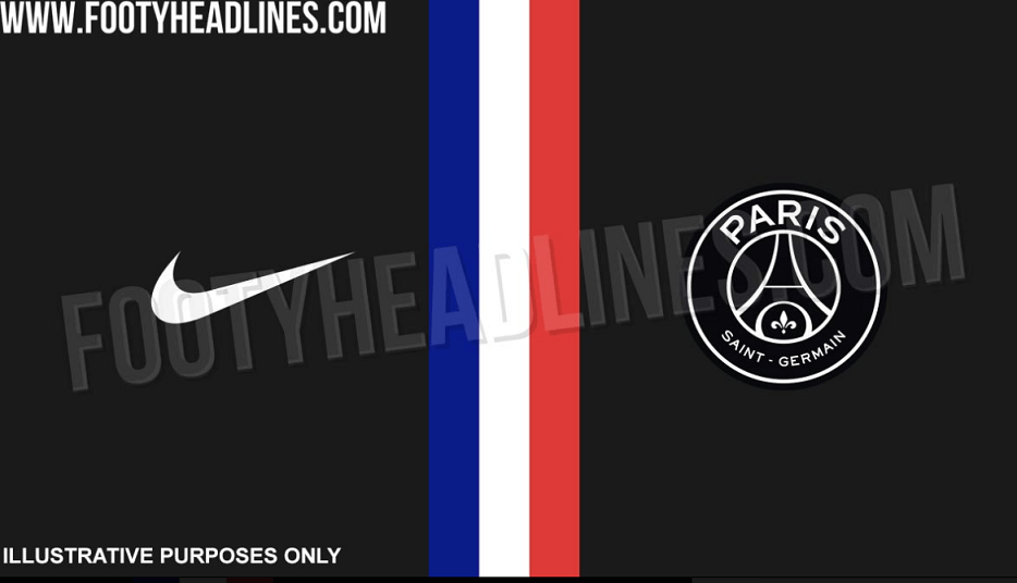 La saison prochaine le PSG aura une 4e tenue, noire avec une bande