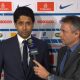 PSG/Monaco - Nasser Al-Khelaïfi félicite les joueurs et remercie les supporters