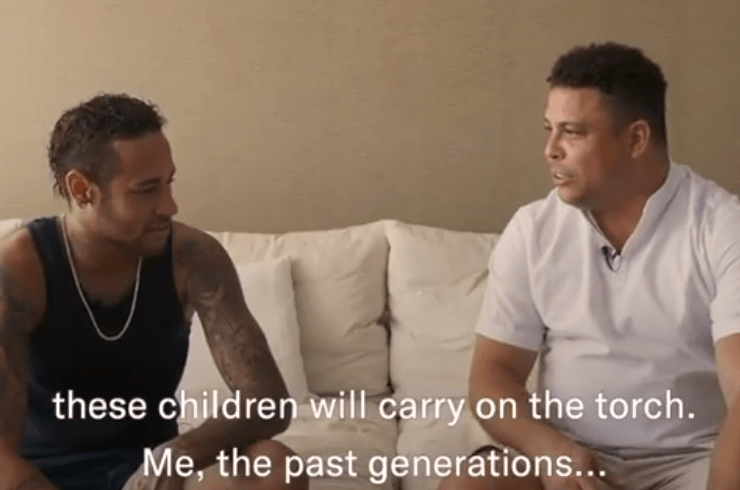 Ronaldo déclare à Neymar "Tu es extraordinaire, les enfants t’adorent, tu poursuis notre chemin"