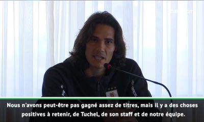 Cavani: "Il y a des choses positives à retenir de Tuchel"