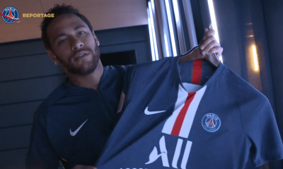 Les images du PSG ce lundi : présente de la tenue domicile de la saison 2019-2020