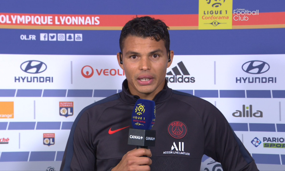 OL/PSG - Thiago Silva "On sent que l'équipe va bien...Neymar fait des choses incroyables"