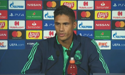 PSG/Real Madrid - Varane "Nous venons avec l'ambition de poser des problèmes et de gagner. Nous sommes le Real Madrid, c'est dans notre ADN"