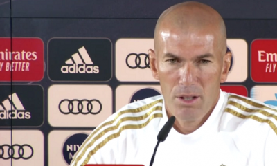 Zidane “On a l’impression de faire un mauvais match contre le PSG parce qu’on perd 3-0"