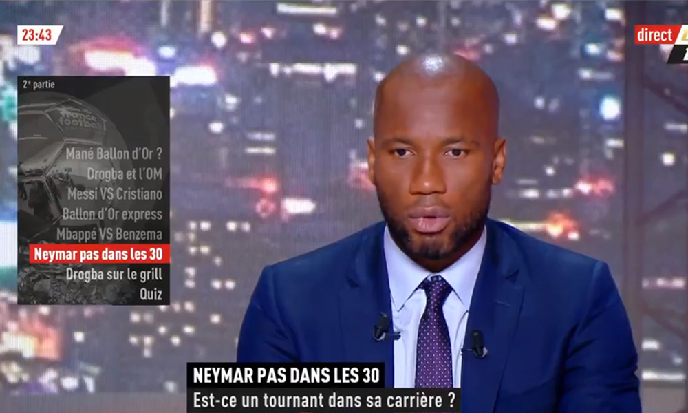 Drogba: "Neymar, aujourd’hui, il est en difficulté, mais je pense que ça peut être un mal pour un bien"