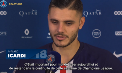 Icardi "C’était très important pour moi d’enchaîner après le match de Champions League"