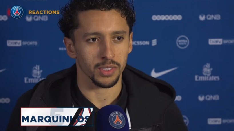 PSG/OM - Marquinhos "on a réussi à faire un très gros match...Les supporters sont très importants pour un club"