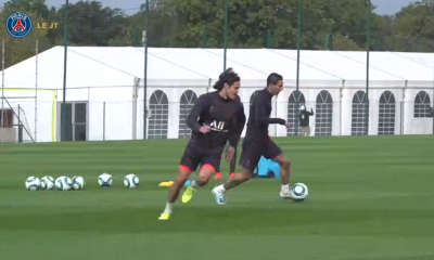 Les images du PSG ce mercredi : entraînement avec Cavani, Thiago Silva rencontre son fan de Glastonbury