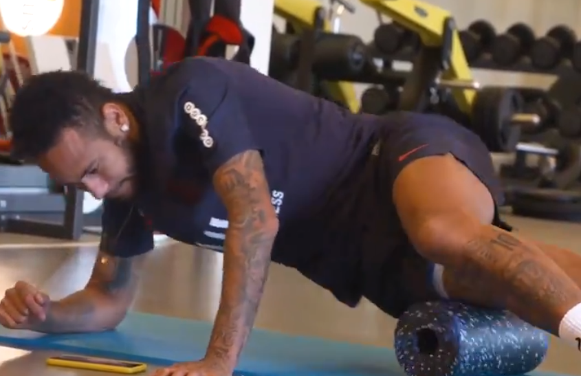 Neymar a repris le travail en salle