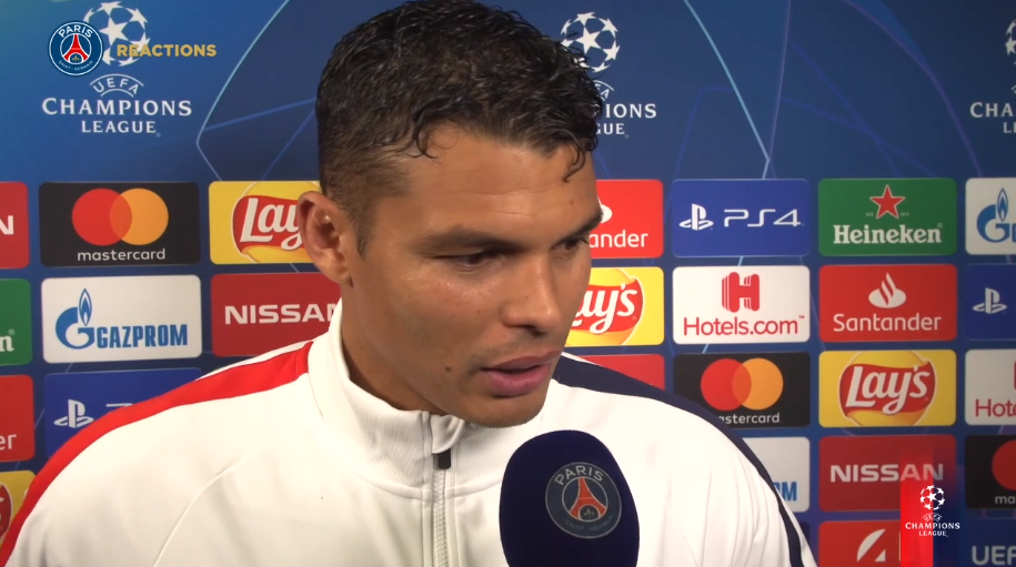 Bruges/PSG - Thiago Silva raconte sa passe pour Di Maria et félicite l'équipe