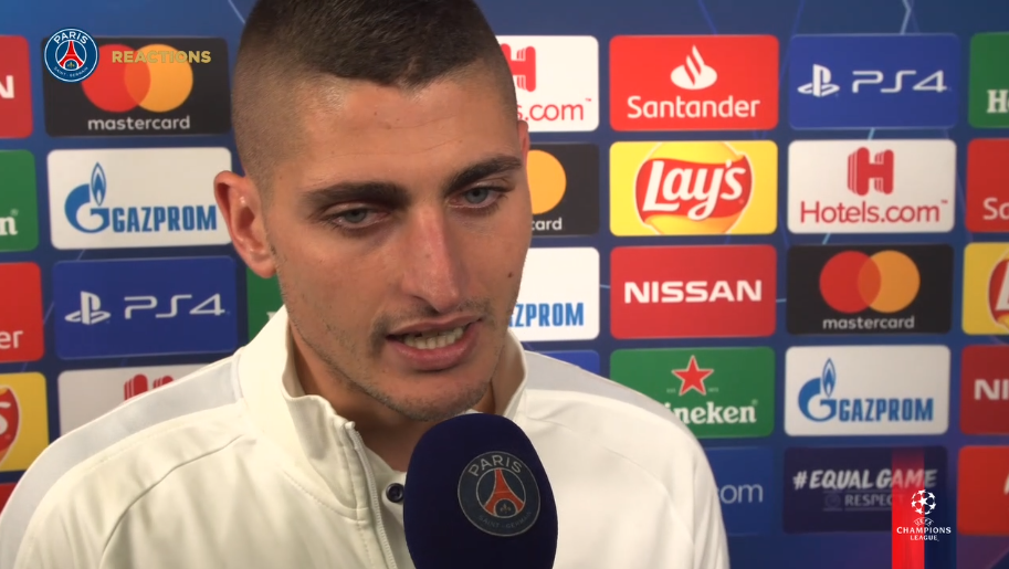 Bruges/PSG - Verratti "Di Maria les a fait souffrir et avec l’entrée de Mbappé cela a débloqué la situation"