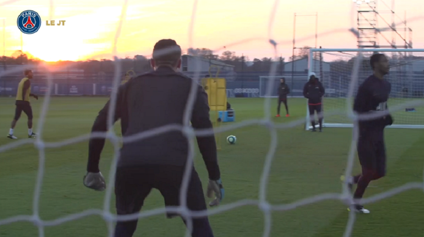 Les images du PSG ce mercredi : entraînement, buts et Neymar "heureux"