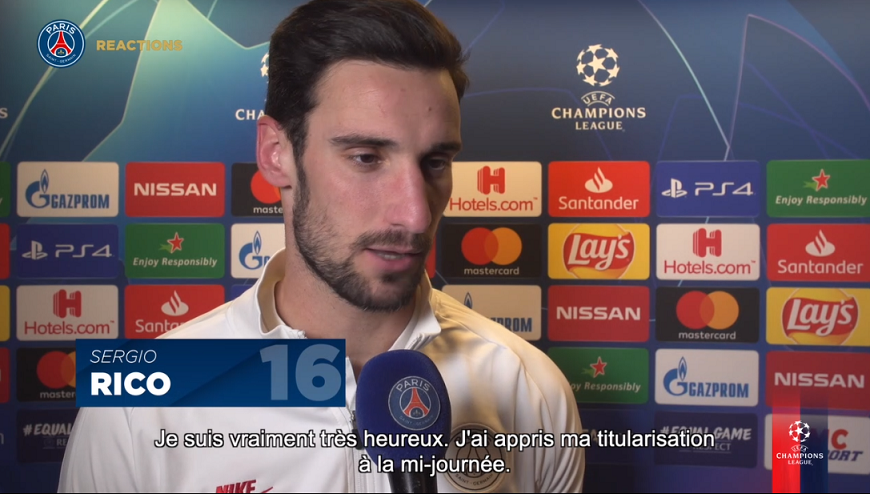 Sergio Rico se dit "heureux" après sa titularisation lors de la victoire du PSG contre le Galatasaray